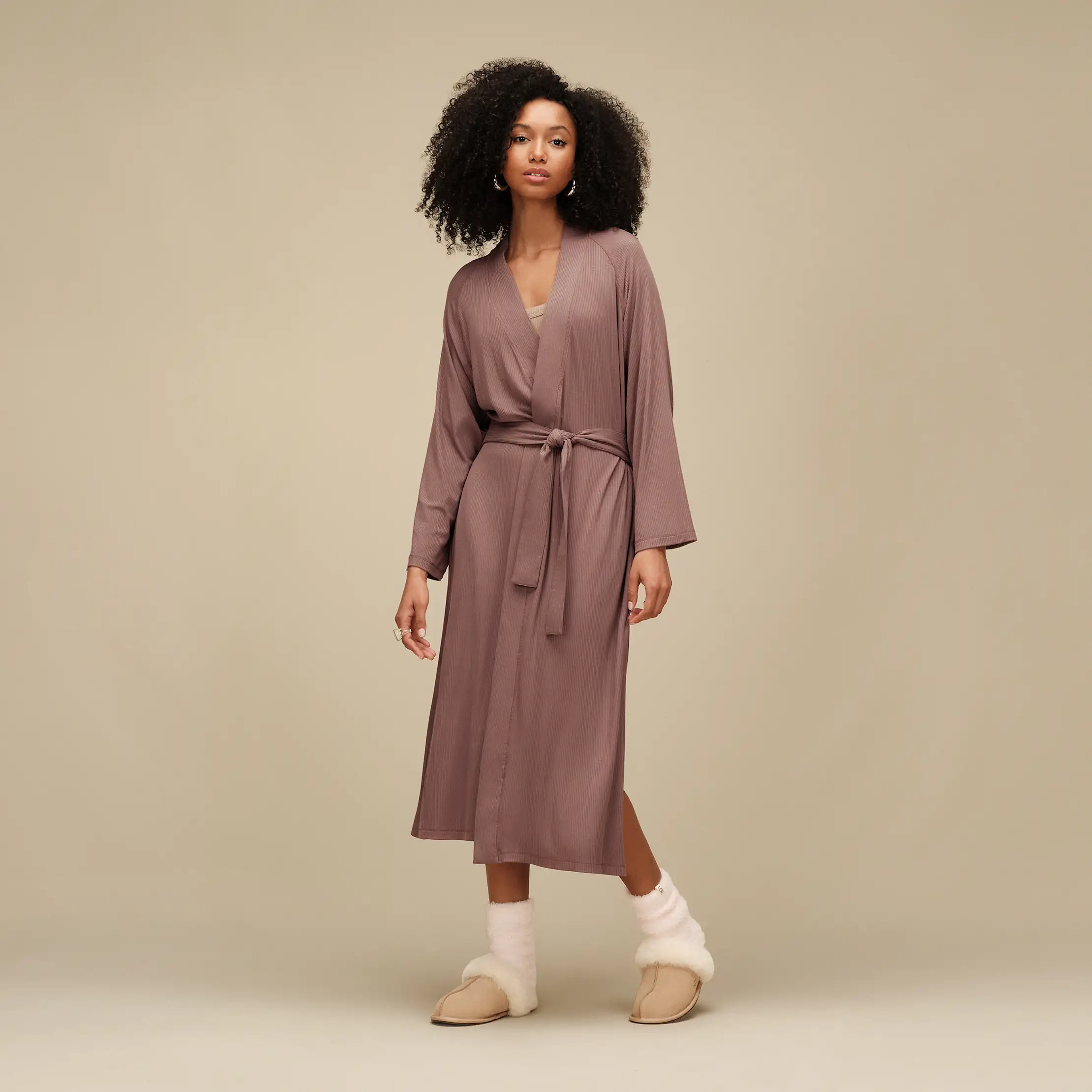 Women's Myra Rib Robe - Image 4