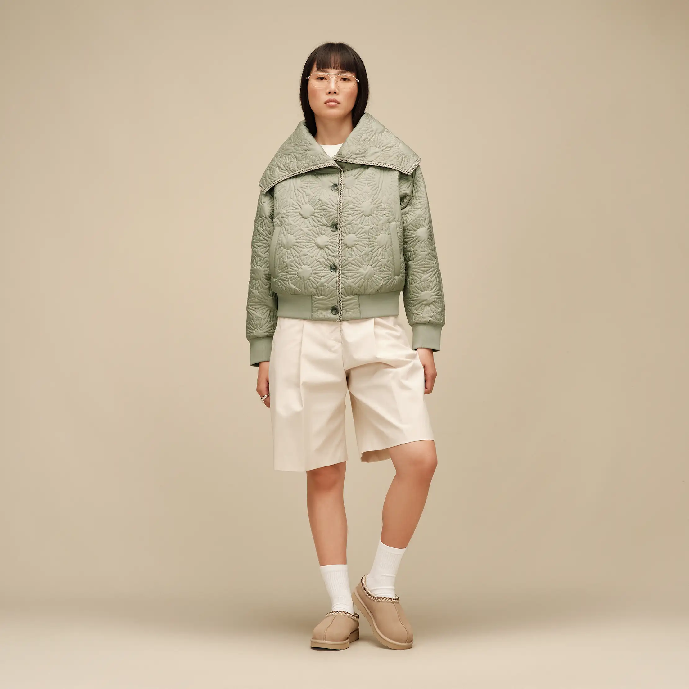 Women's Solein Oversized-Collar Jacket - Image 4
